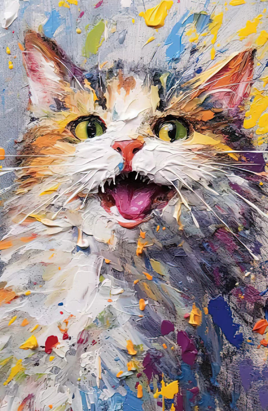 CUSTOM OIL PAINT PET PAINTING, PALETTE KNIFE PET PAINTING, PET PORTRAITS