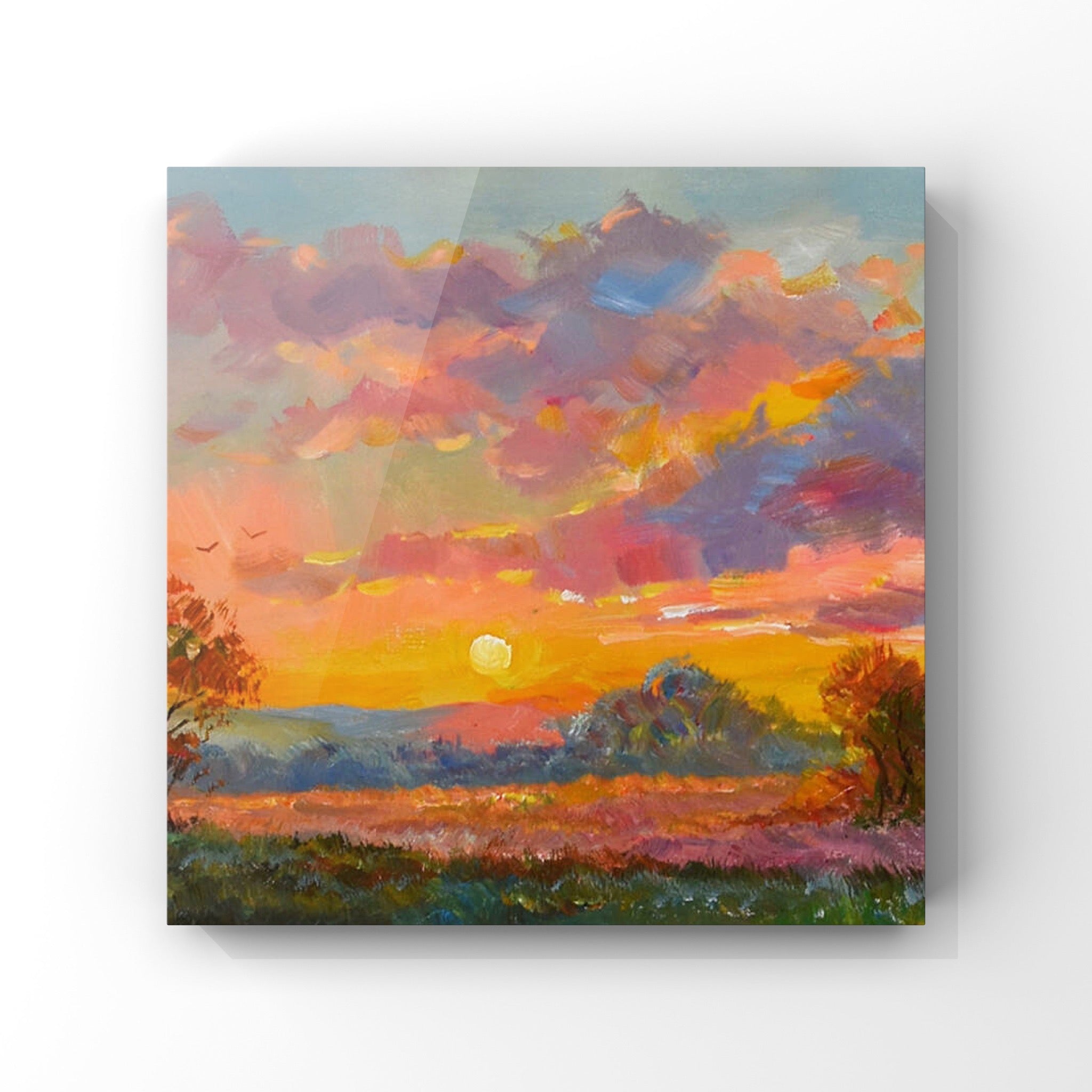 Landscape Painting | Hand-Painted Canvas | Abstract Wall Art – EKM Art ...