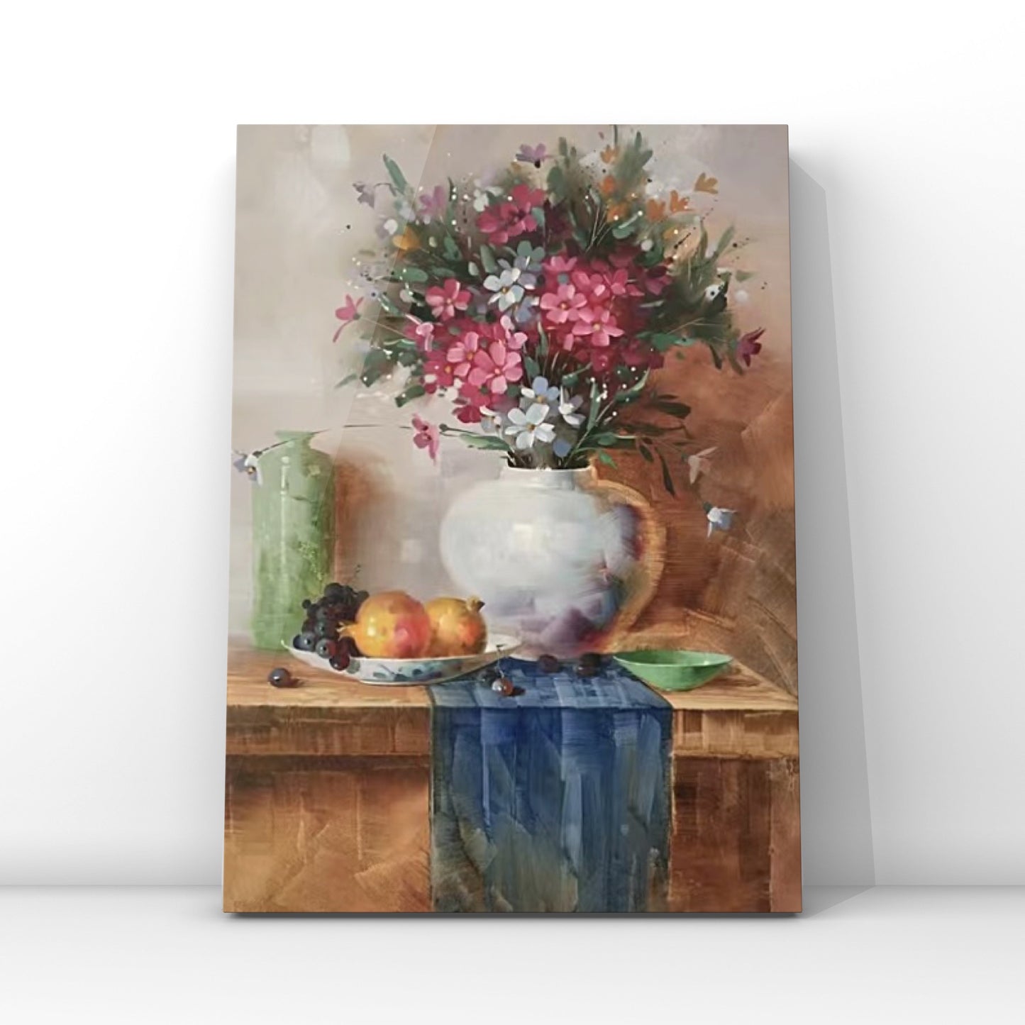 FLOWER PAINTING, CLASS BLOOM, HAND-PAINTED CANVAS