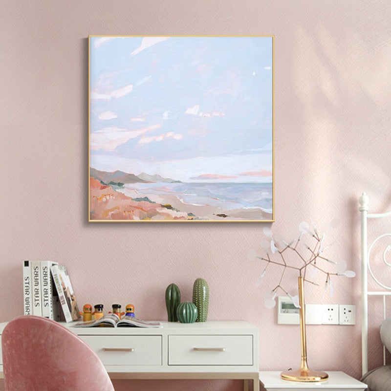 Coastal Beach, Landscape Painting Australia, Hand-painted Canvas