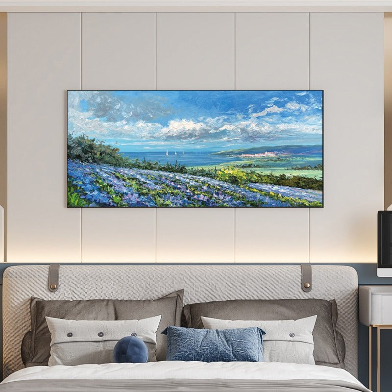 Lavender Land, Landscape Painting Australia, Hand-painted Canvas,best online art selling sites,best online art websites,best online canvas art,best online galleries,best online galleries for emerging artists,best online galleries to sell art,best online places to sell art