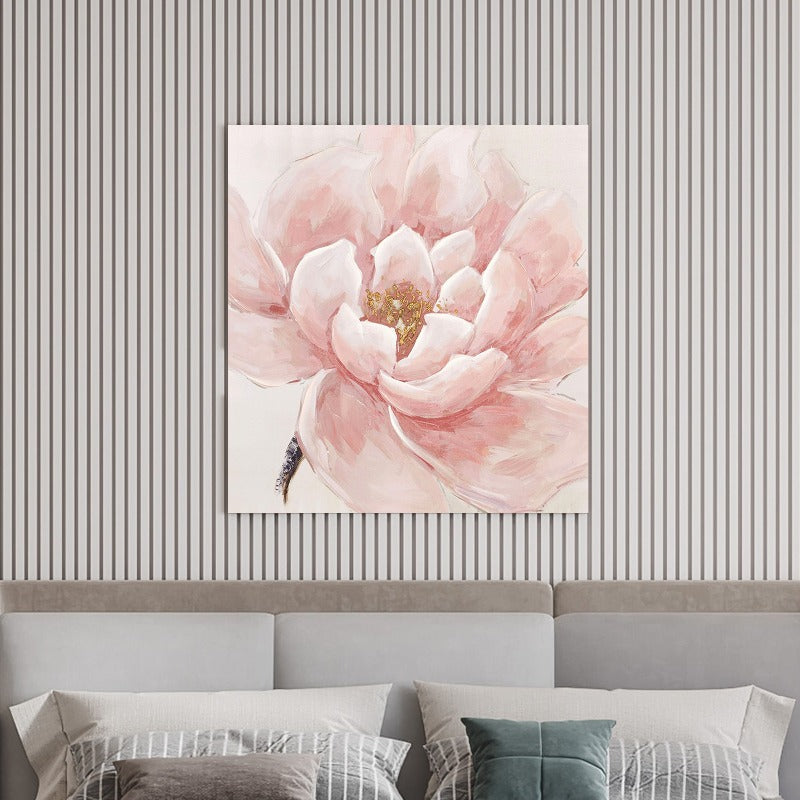 Pink Rose, Floral Painting Australia, Hand-painted Canvas,artwork glasgow,artwork impressionism,artwork in contemporary art,artwork in gallery,,artwork in impressionism
