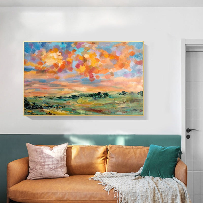 Grassland, Landscape Painting Australia, Hand-painted Canvas,best platform to sell art prints,best platform to sell paintings,best platform to sell prints,best platform to sell your art online,best platforms for selling art,best pop art,best pop art artists,best post impressionist paintings