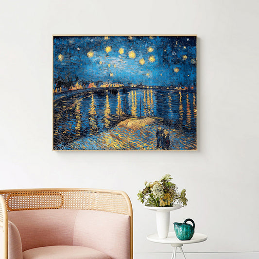 The Starry Night Over The Rhone,         Vincent Van Gogh