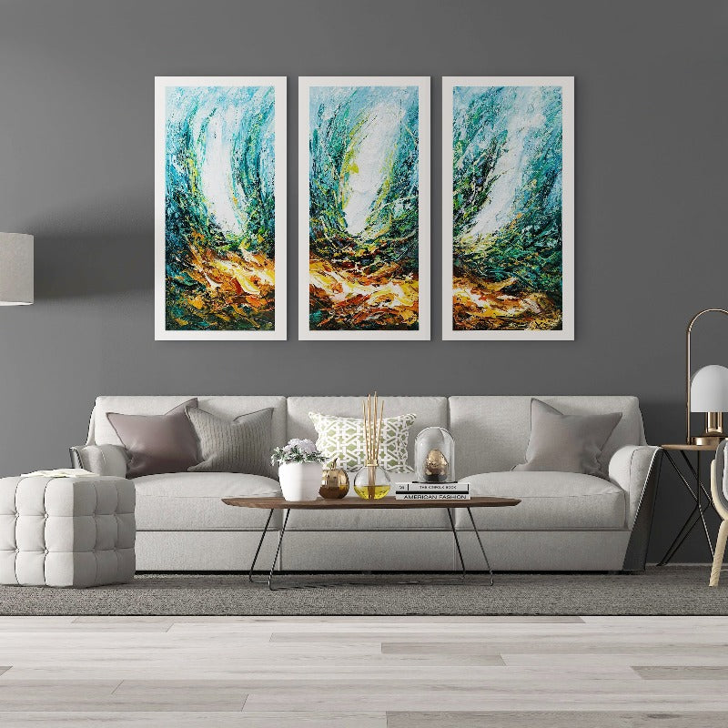 Set of 3 Large Original Oil Painting Australia, Designer Wall Art,art uk online,art uk shop,art uk website,art under 200,art using acrylic paint,art using charcoal