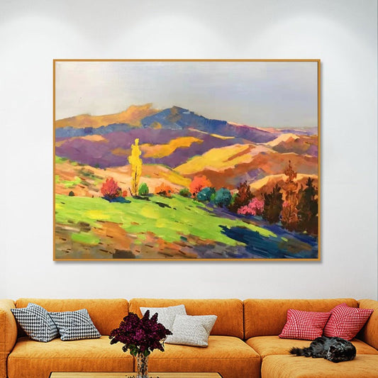 Mountain View, Landscape Painting Australia, Hand-painted Canvas,best online art marketplace,best online art platforms,best online art sale sites,best online art selling platforms