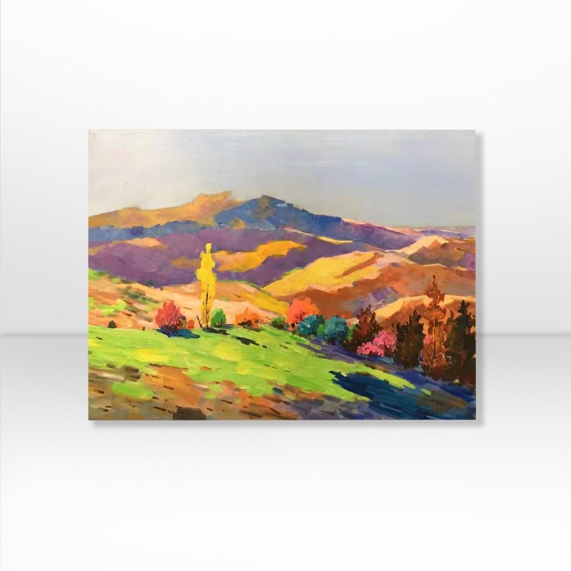 Mountain View, Landscape Painting Australia, Hand-painted Canvas,best online art marketplace,best online art platforms,best online art sale sites,best online art selling platforms