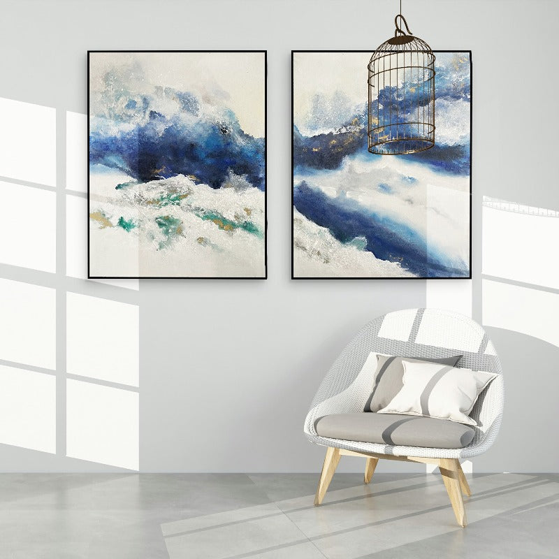 Set of 2 Large Original Oil Painting Australia, Modern Wall Decor,artist featured by saatchi art in a collection,artist for drawing,artist gauguin,artist gauguin drawings,artist hepworth