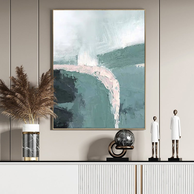 Waterfall, Minimalist Painting Australia, Hand-painted Canvas,art gallery in makati,art gallery in quezon city,art gallery in singapore,art gallery in st ives,art gallery in st ives cornwall