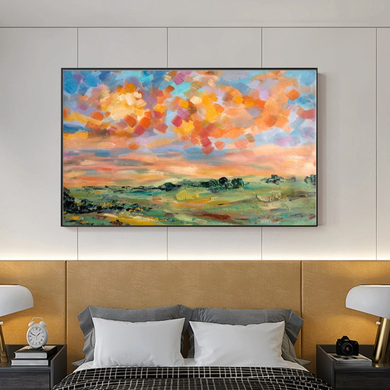 Grassland, Landscape Painting Australia, Hand-painted Canvas,best platform to sell art prints,best platform to sell paintings,best platform to sell prints,best platform to sell your art online,best platforms for selling art,best pop art,best pop art artists,best post impressionist paintings