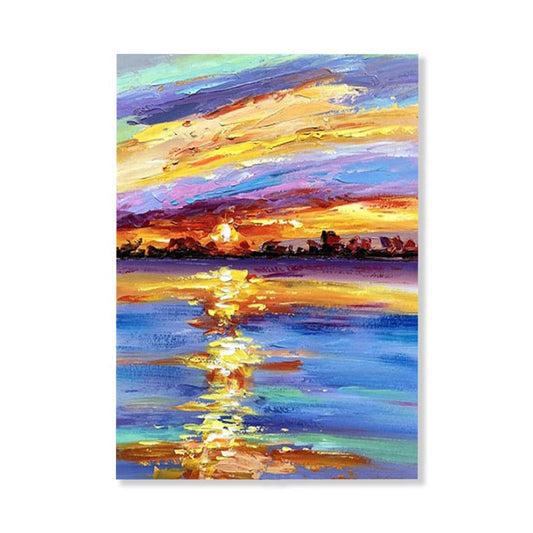 Gold Sunset, Landscape Painting Australia, Hand-painted Canvas,best website to sell prints online,best website to sell your art,best website to sell your digital art,best websites for artists to sell their work,best websites to sell artwork online,best young painters 2020