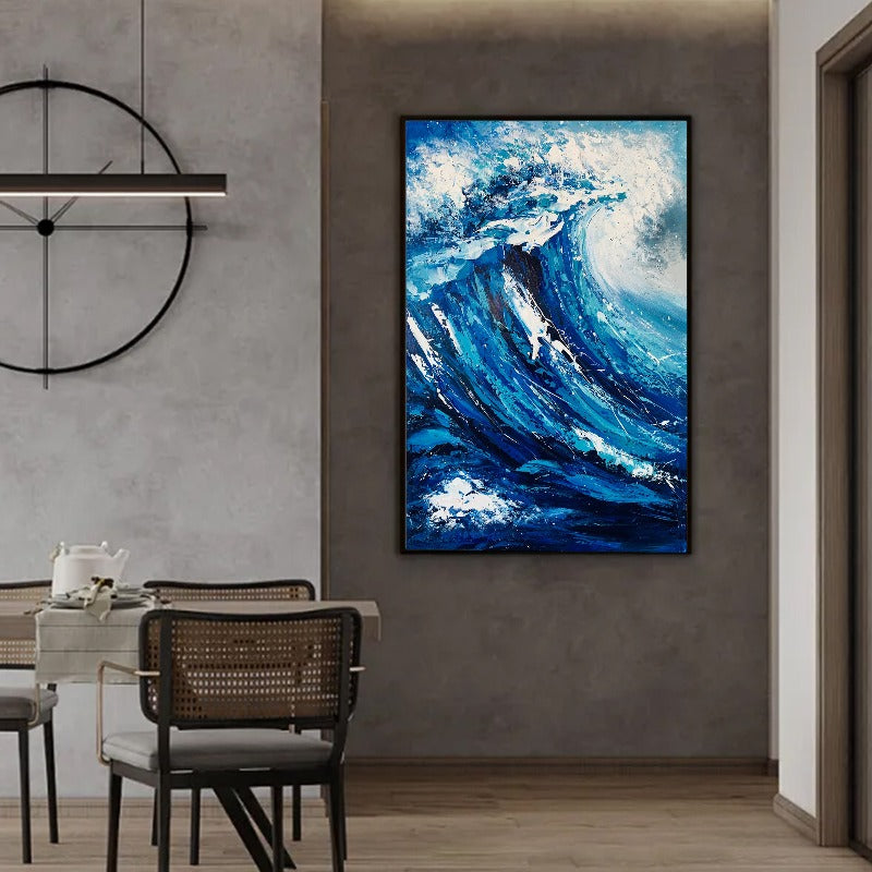 The Waves, Landscape Painting Australia, Hand-painted Canvas,best abstract paintings 2020,best abstract paintings in the world,best abstract paintings of all time,best abstract photographers