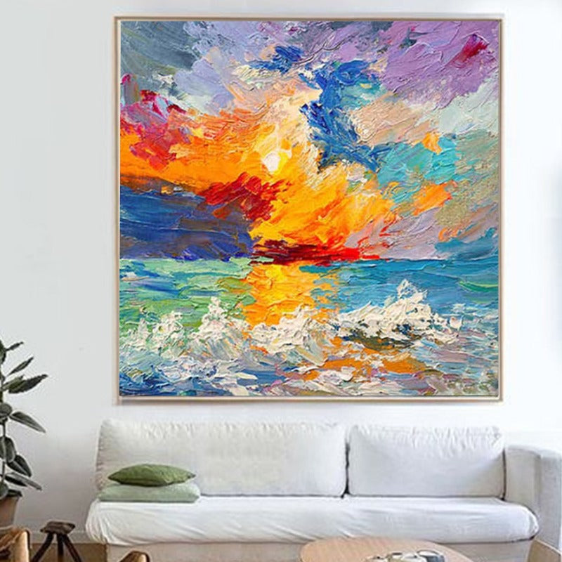 Golden Sunset, Landscape Painting Australia, Hand-painted Canvas,best watercolor painting in the world,best watercolor paintings ever,best watercolor pictures,best watercolour artists,best way to frame art,best way to sell art online 2020,best way to sell art online uk,best way to sell artwork online