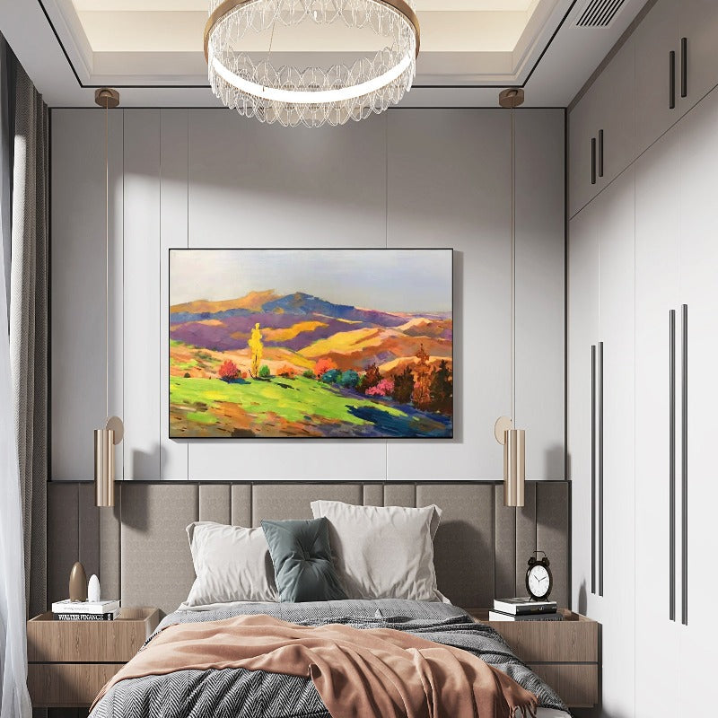 Mountain View, Landscape Painting Australia, Hand-painted Canvas,best online art marketplace,best online art platforms,best online art sale sites,best online art selling platforms