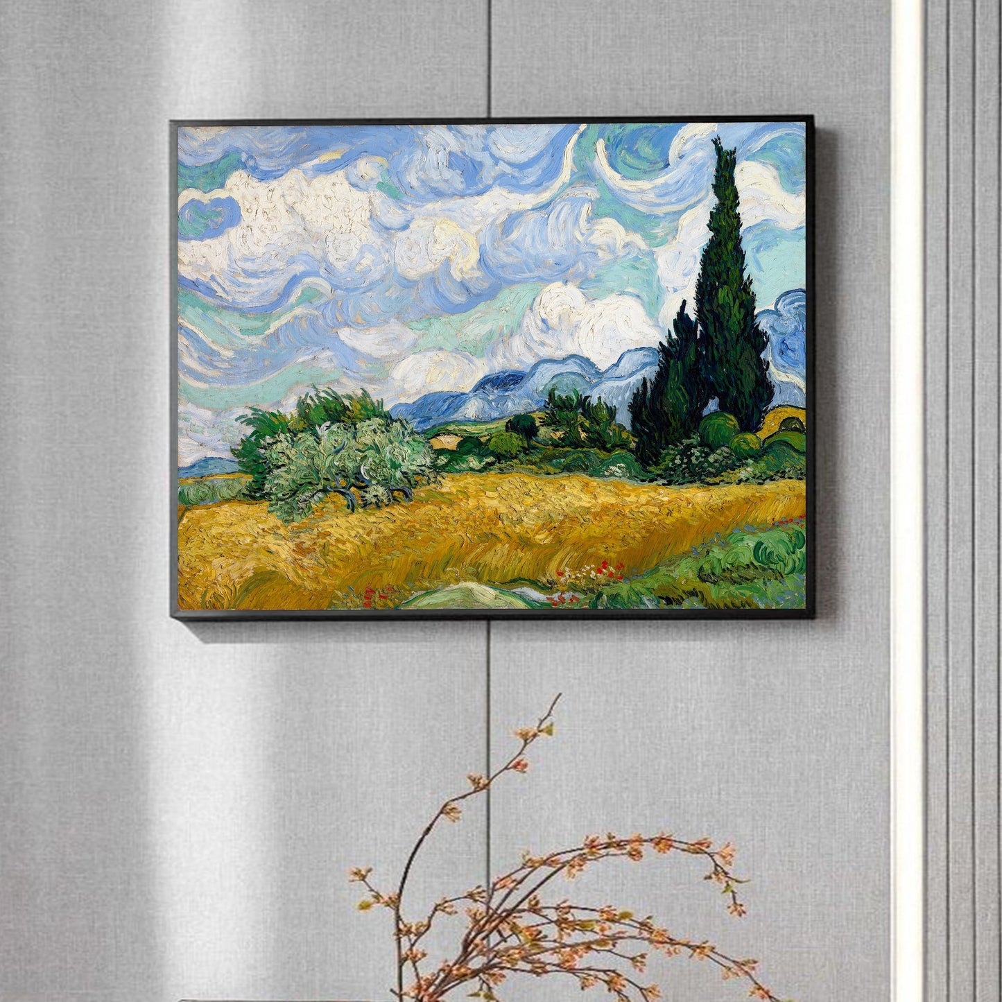 Wheat Field with Cypresses, Vincent Van Gogh