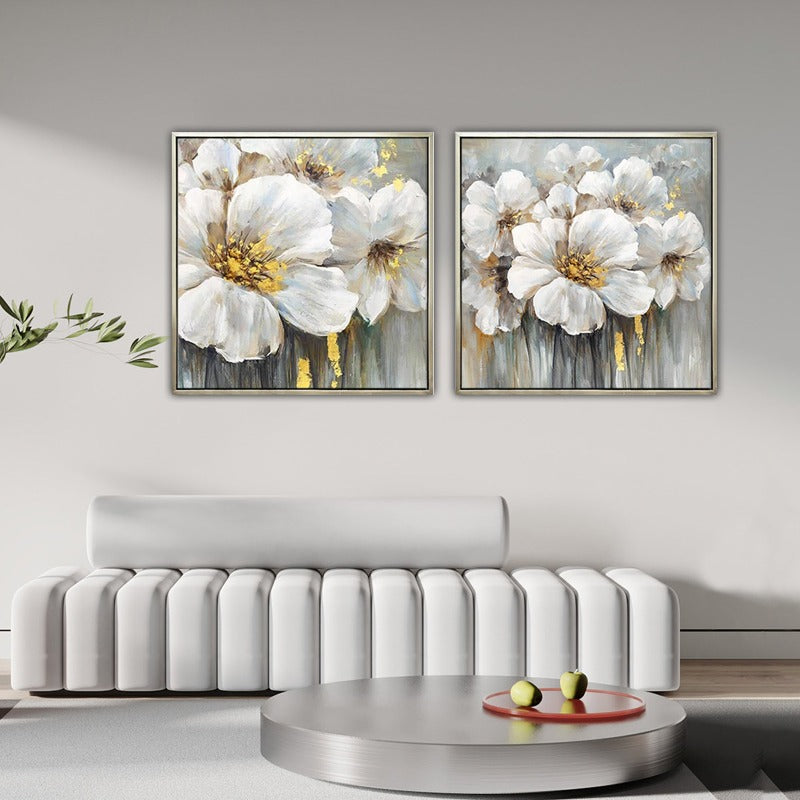 Set of 2 Flower Painting Australia, Blooming, Hand-painted Canvasartist marketplace online,artist modern abstract,artist modern art,artist munch,artist murakami,artist named turner