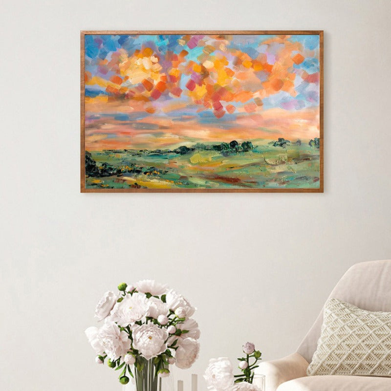 Grassland, Landscape Painting Australia, Hand-painted Canvas,best platform to sell art prints,best platform to sell paintings,best platform to sell prints,best platform to sell your art online,best platforms for selling art,best pop art,best pop art artists,best post impressionist paintings