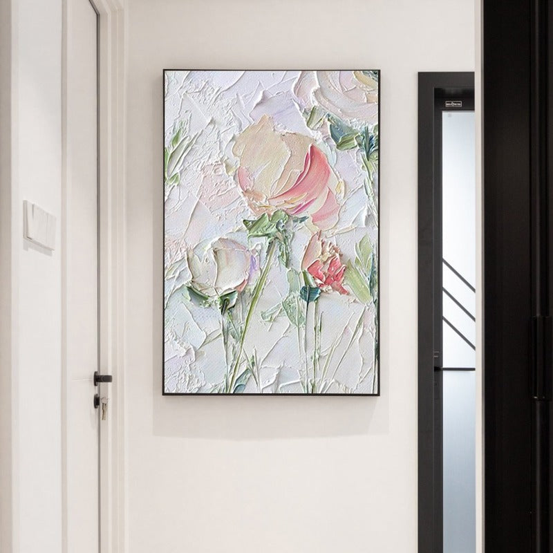 FLORAL PAINTING, WHITE FLOWER, HAND-PAINTED CANVAS,clore gallery london,cloud drawing,cns abstract,coal painting,coastal paintings,collecting art for beginners,collecting original art,collecting paintings,collecting photographs,collection of van gogh paintings,collection route tate modern