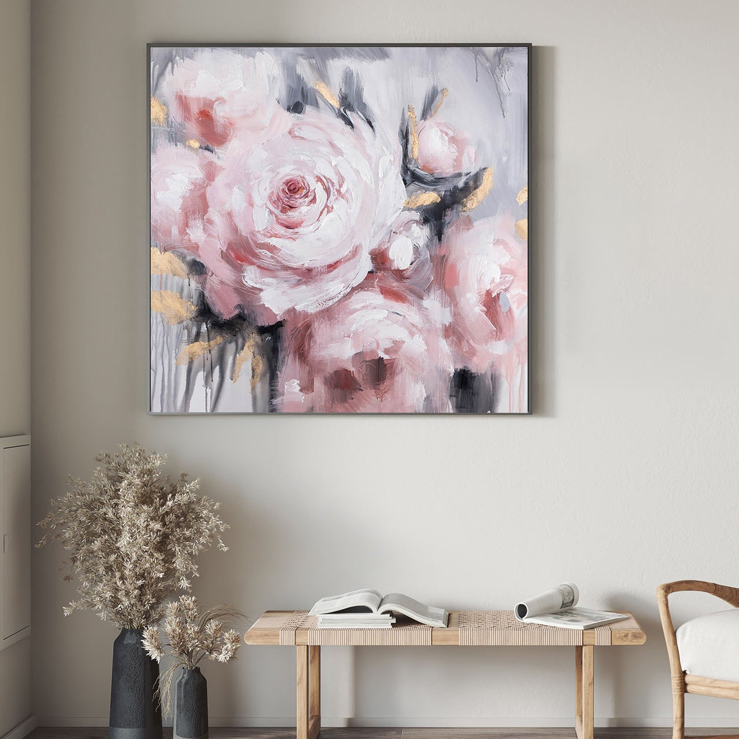The Pink Rose, Floral Painting Australia, Hand-painted Canvas,art in virtual reality,,art institutions in the philippines,art investment uk,art issue,art kuala lumpur
