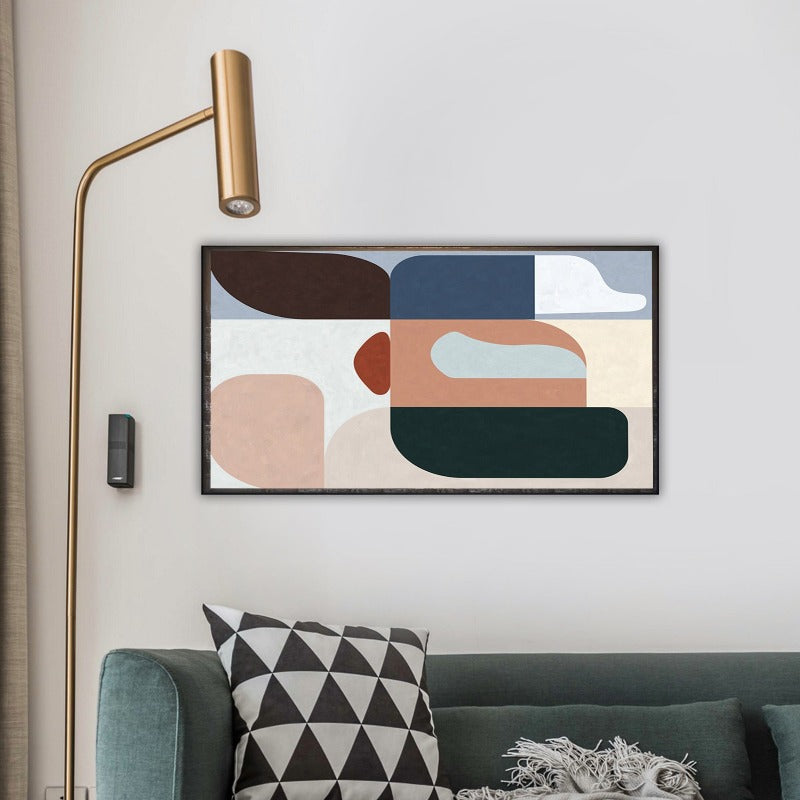 Colorful Blocks, Minimalist Painting Australia, Hand-painted Canvas,artwork of abstract expressionism,artwork of abstractionism,,artwork of contemporary art