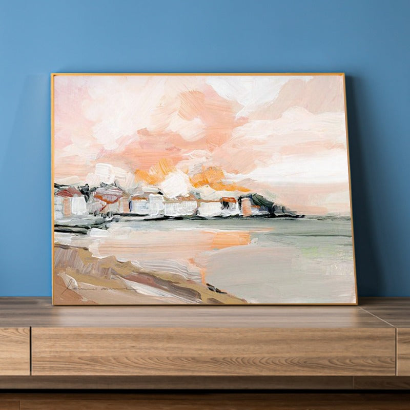 Coastal View, Landscape Painting Australia, Hand-painted Canvas
