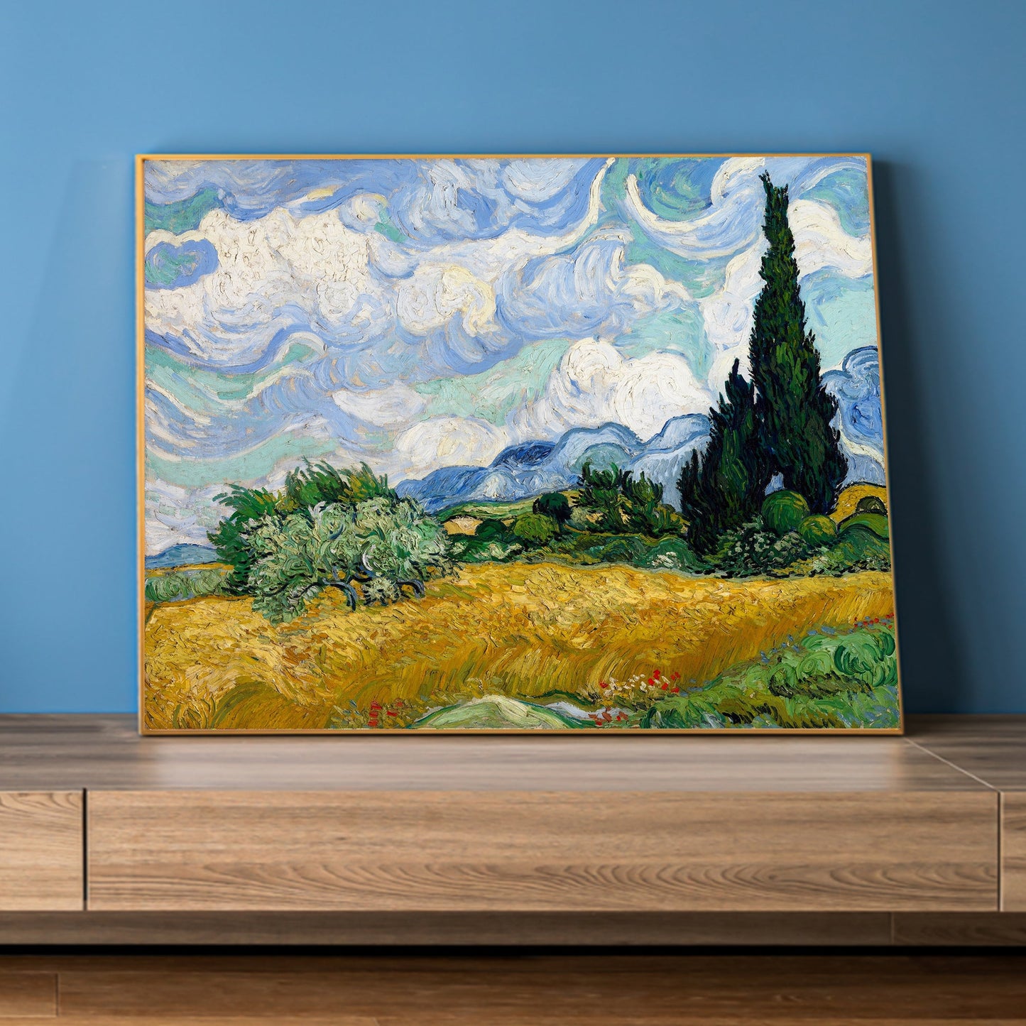 Wheat Field with Cypresses, Vincent Van Gogh