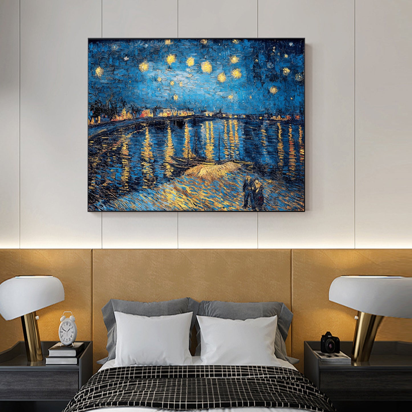 The Starry Night Over The Rhone,         Vincent Van Gogh