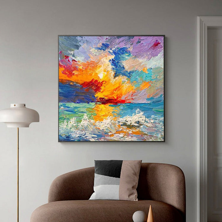 Golden Sunset, Landscape Painting Australia, Hand-painted Canvas,best watercolor painting in the world,best watercolor paintings ever,best watercolor pictures,best watercolour artists,best way to frame art,best way to sell art online 2020,best way to sell art online uk,best way to sell artwork online
