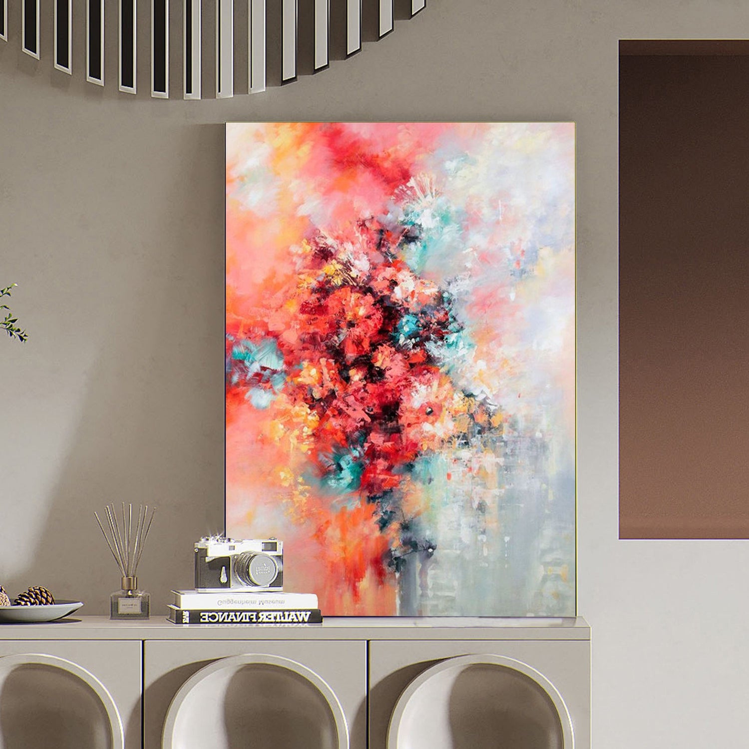 FLOWER PAINTING, ABSTRACT PINK FLOWER, HAND-PAINTED CANVAS,color and light impressionism,color and light of impressionism,color impressionism,color of impressionism,colorful abstract canvas,colorful abstract paintings on canvas,colorful art,colorful art abstract,colorful madhubani art