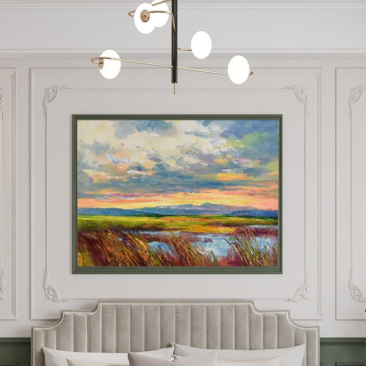 The Prairie, Landscape Painting Australia, Hand-painted Canvas,best abstract wall art,best acrylic art,best acrylic artists,best acrylic painting on canvas,best app for selling paintings