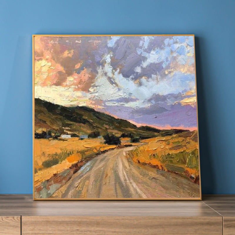 Sunset Mountain, Landscape Painting Australia, Hand-painted Canvas,best artist residencies,best artist residencies in the us,best artist residencies in the world,best artist residency programs