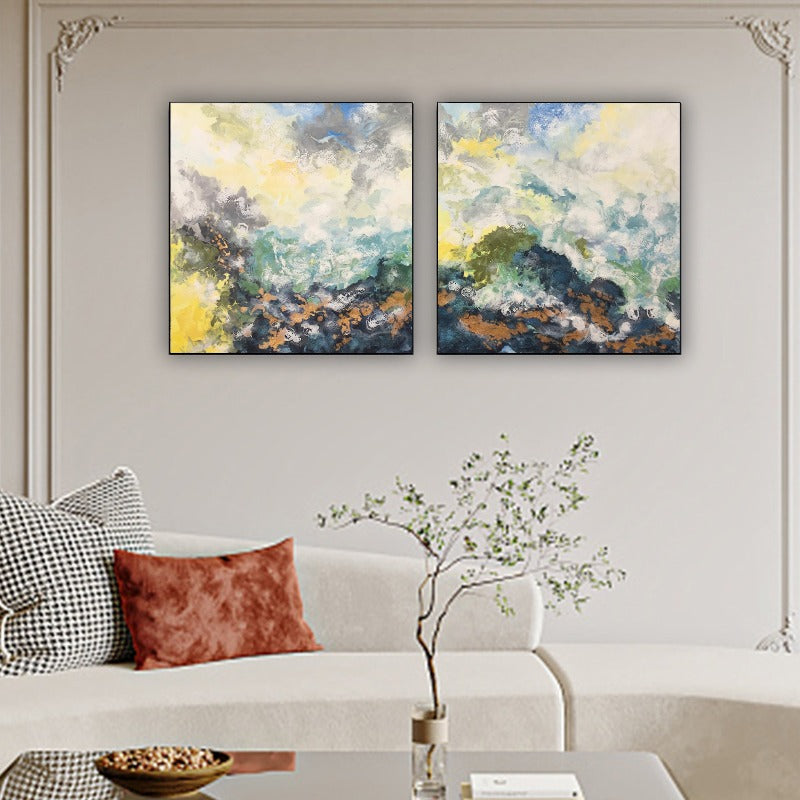 Set of 2 Large Original Oil Painting Australia, Abstract Painting,artist in contemporary art,artist in contemporary arts,,artist in impressionism era,artist in residence programs uk