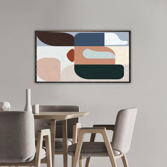 Colorful Blocks, Minimalist Painting Australia, Hand-painted Canvas,artwork of abstract expressionism,artwork of abstractionism,,artwork of contemporary art