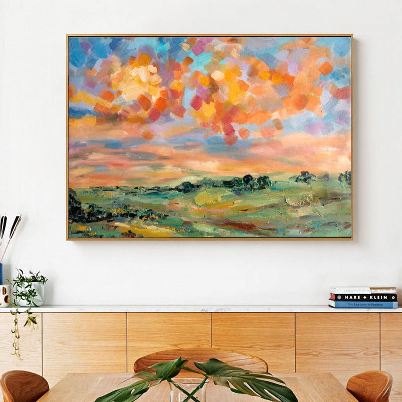 Grassland, Landscape Painting Australia, Hand-painted Canvas,best platform to sell art prints,best platform to sell paintings,best platform to sell prints,best platform to sell your art online,best platforms for selling art,best pop art,best pop art artists,best post impressionist paintings