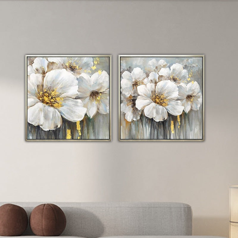 Set of 2 Flower Painting Australia, Blooming, Hand-painted Canvasartist marketplace online,artist modern abstract,artist modern art,artist munch,artist murakami,artist named turner