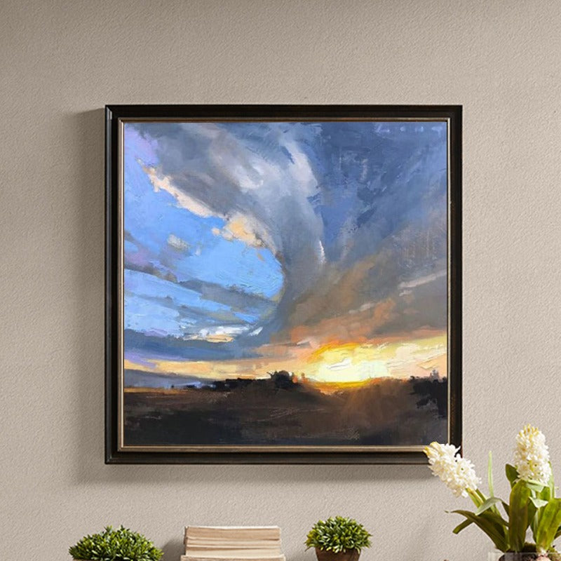 Sunset on the Land B, Landscape Painting Australia, Hand-painted Canvas,best art residencies,best art residencies in the world,best art residency programs,best art sale websites