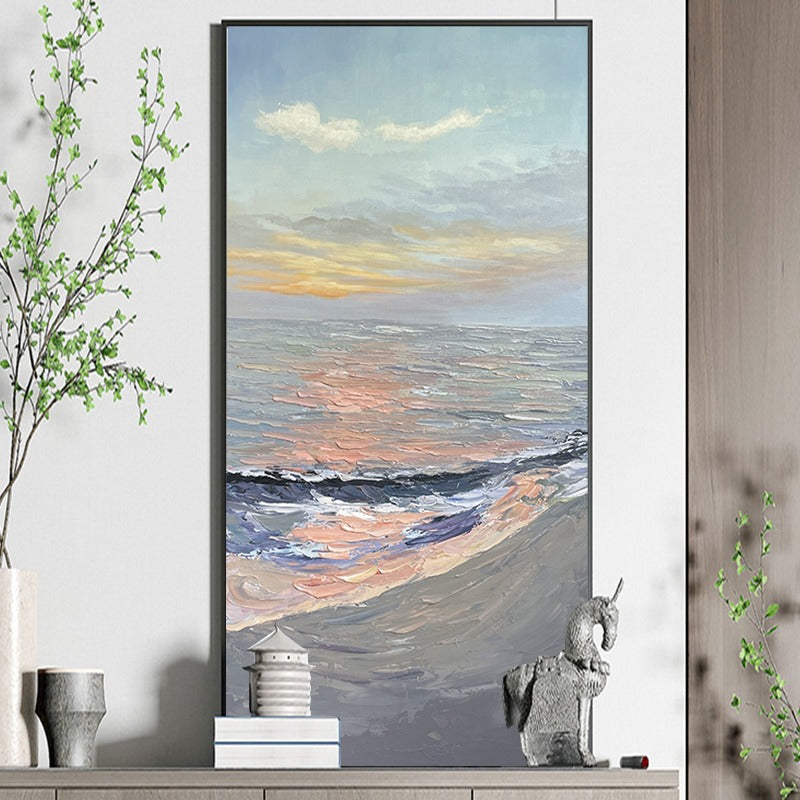 Sunset, Landscape Painting Australia, Hand-painted Canvas,best apps to sell artwork,best art dealers in the world,best art fairs,best art fairs in the us,best art galleries