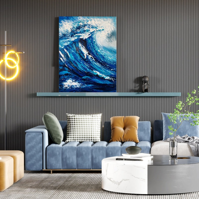 The Waves, Landscape Painting Australia, Hand-painted Canvas,best abstract paintings 2020,best abstract paintings in the world,best abstract paintings of all time,best abstract photographers