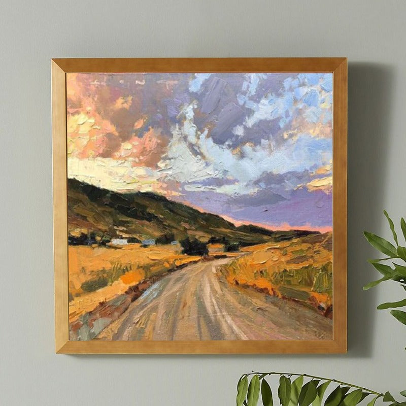 Sunset Mountain, Landscape Painting Australia, Hand-painted Canvas,best artist residencies,best artist residencies in the us,best artist residencies in the world,best artist residency programs