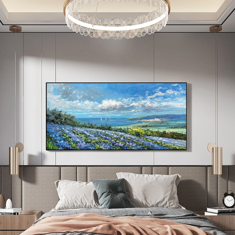 Lavender Land, Landscape Painting Australia, Hand-painted Canvas,best online art selling sites,best online art websites,best online canvas art,best online galleries,best online galleries for emerging artists,best online galleries to sell art,best online places to sell art