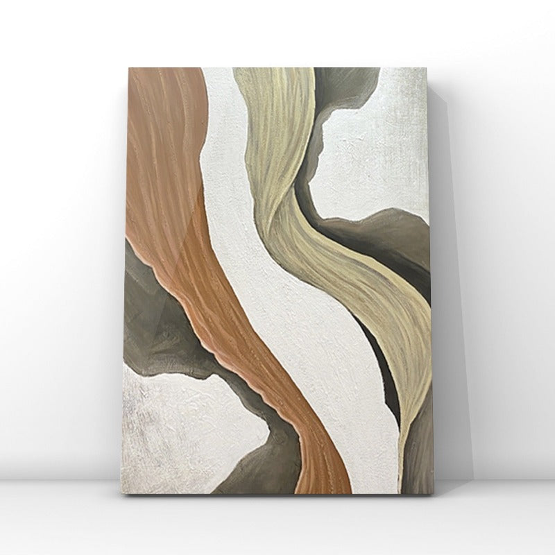 Tan and Grey Wave, Minimalist Painting Australia, Hand-painted Canvas,art on a wall,art on consignment near me,art on sale,art online australia,art online exhibition,art online sites,art online uk