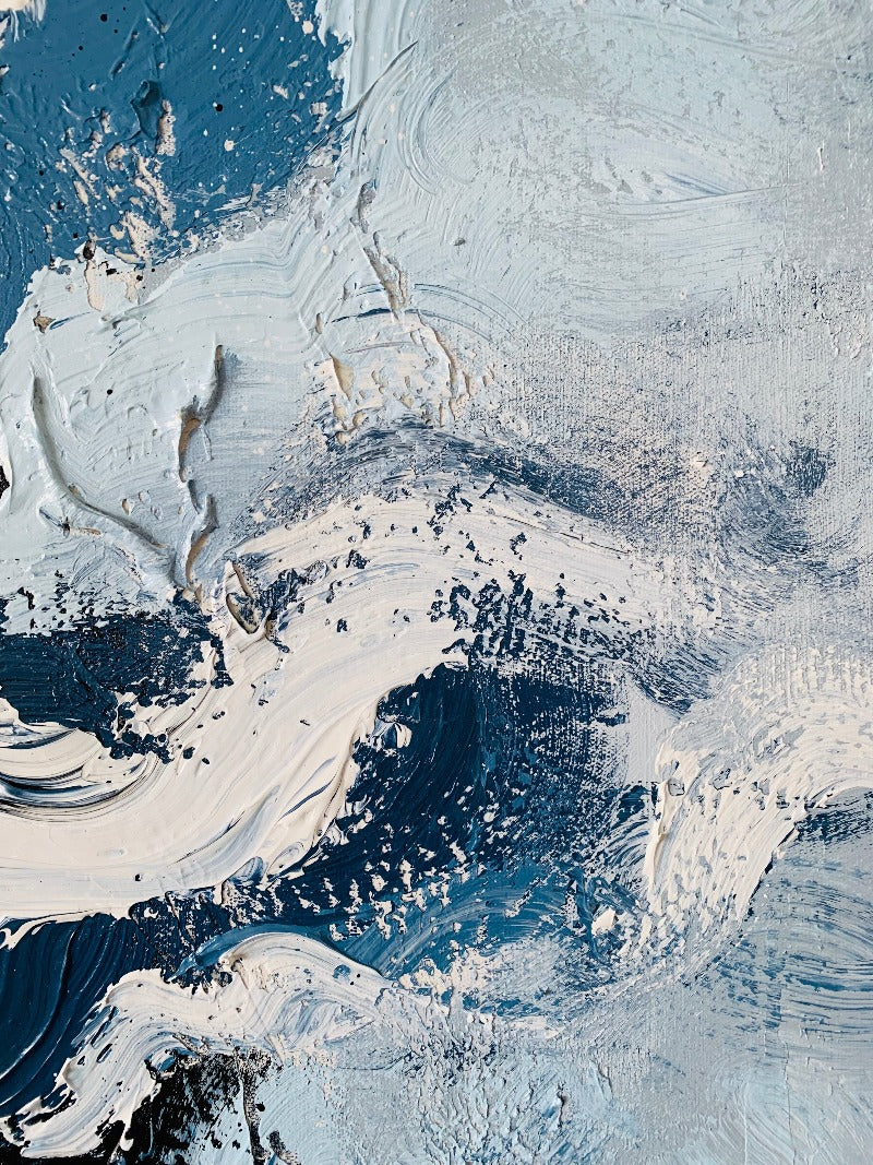 The Cloud, Abstract Painting Australia, Hand-painted Canvas,black white oil painting,black white painting abstract,black white pencil drawings,black white pink wall art,black white yellow wall art,blue abstract paintings,blue and black painting,blue and red paintings