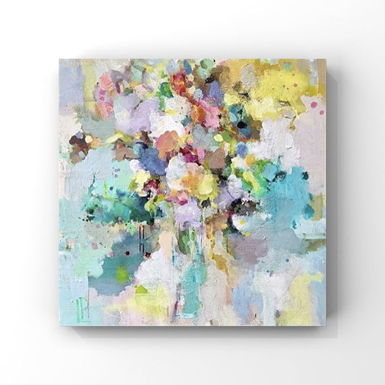 ABSTRACT PAINTING, COLORFUL FLOWERS, HAND-PAINTED CANVAS,artworks made by contemporary artists,artworks made by the contemporary artists,,artworks of arturo luz,artworks of contemporary art