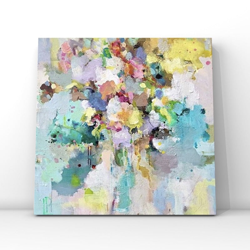 ABSTRACT PAINTING, COLORFUL FLOWERS, HAND-PAINTED CANVAS,artworks made by contemporary artists,artworks made by the contemporary artists,,artworks of arturo luz,artworks of contemporary art