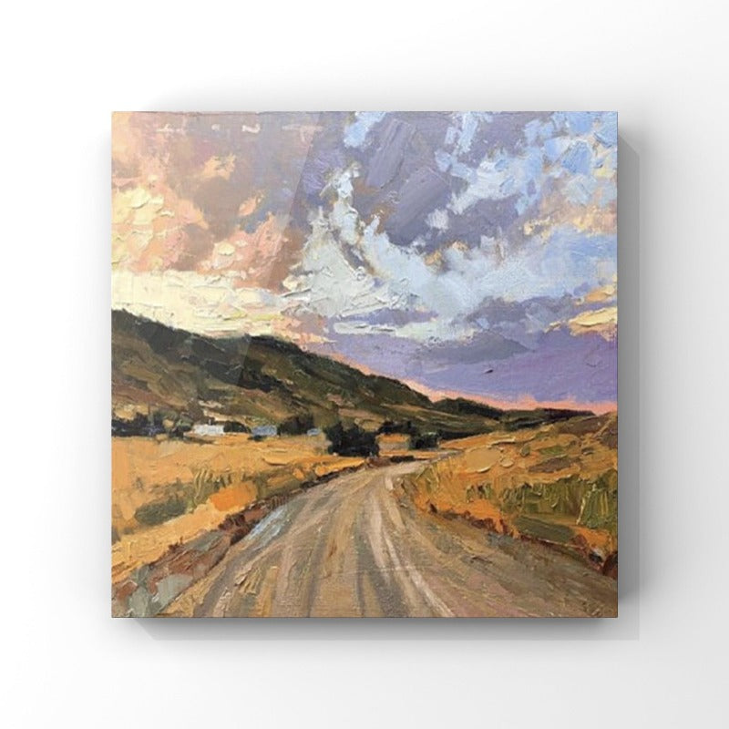 Sunset Mountain, Landscape Painting Australia, Hand-painted Canvas,best artist residencies,best artist residencies in the us,best artist residencies in the world,best artist residency programs