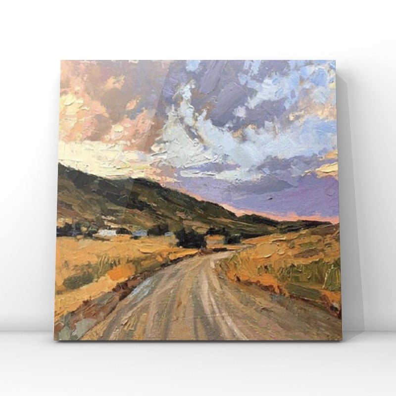 Sunset Mountain, Landscape Painting Australia, Hand-painted Canvas,best artist residencies,best artist residencies in the us,best artist residencies in the world,best artist residency programs