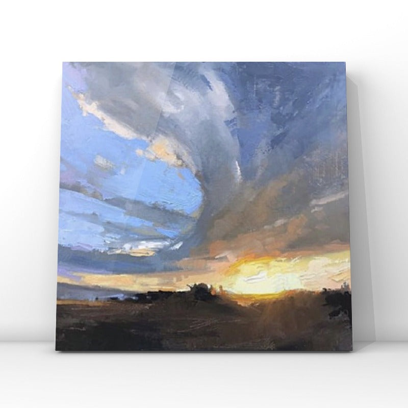 Sunset on the Land B, Landscape Painting Australia, Hand-painted Canvas,best art residencies,best art residencies in the world,best art residency programs,best art sale websites