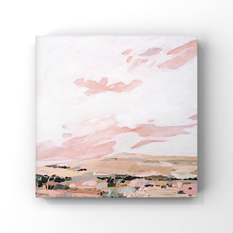 LANDSCAPE PAINTING, PINK SUNSET, HAND-PAINTED CANVAS Pink Sunset, Landscape Painting Australia, Hand-painted Canvas,best contemporary art galleries london,best contemporary art websites,best contemporary artists 2020