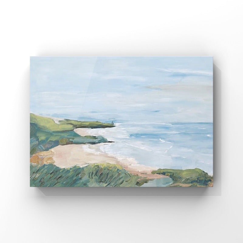 Costal Beach, Landscape Painting Australia, Hand-painted Canvas