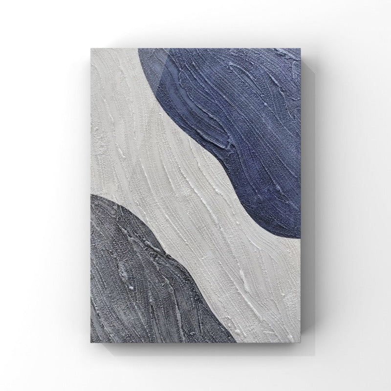 Navy Blue and White, Minimalist Painting Australia, Hand-painted Canvas,artworks of surrealism,artzolo pichwai,ash abstracts 2022,asia contemporary art show,asia pacific triennial